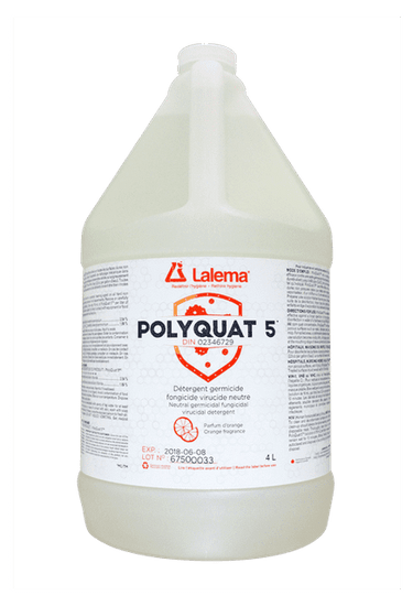 Détergent bactéricide, fongicide, virucide neutre POLYQUAT 5 (4L)